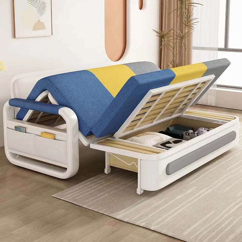 Multi Functional Sofa Bed, Foldable Living Room, Luxurious Small Fabric Sofa