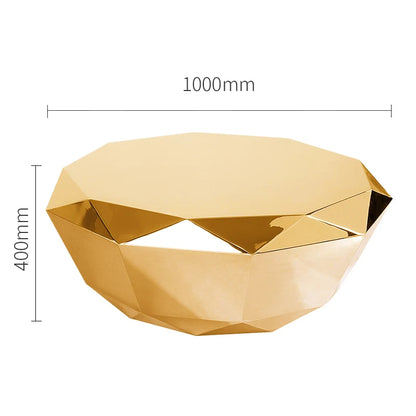 Diamond Shaped Coffee Table, Made of Stainless Steel Material, Suitable for Study Rooms, Bars, Hotels, Restaurants, and Offices
