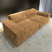 Modern Luxury Living Room Sofa Sectional Set Furniture l Shape 2 3 Seater Corduroy Compression Vacuum Packed Relaxing Designs