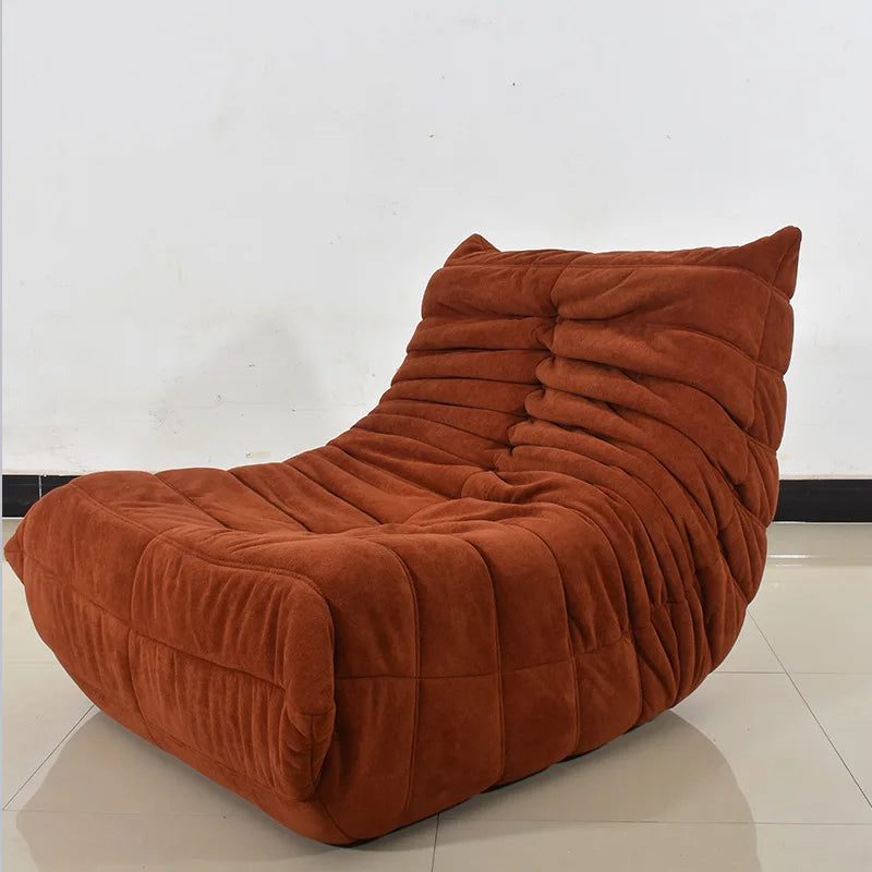 Compression sofa Foshan factory frameless integrated molding sponge caterpillar lazy fabric SOFO chair furniture