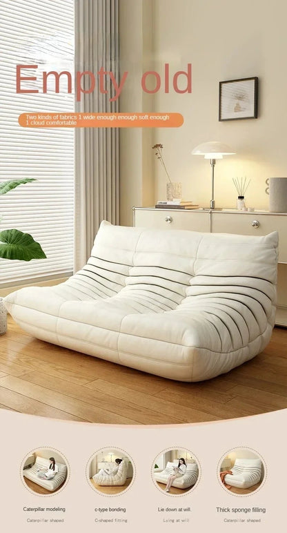 Caterpillar Sofa Designer, Two Person Lazy Leisure Chair, Three Person Small-sized Sofa