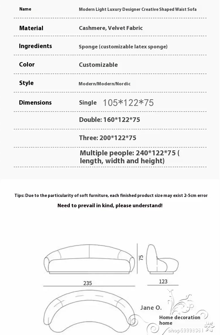 Luxury Living Room Sofas Minimalist Curved Nordic Luxury Lazy Sofa Aesthetic Double Sillas Para Sala De Estar Home Furniture