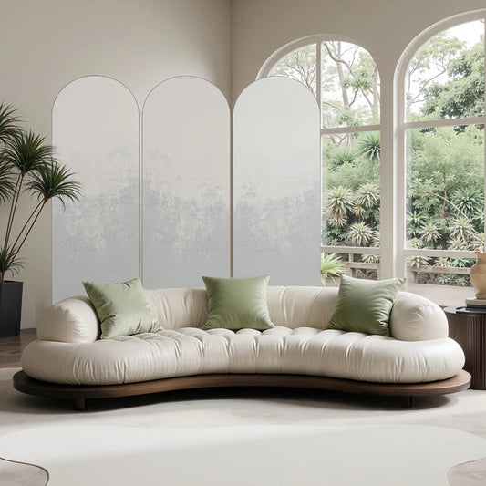 Arc sofa semi-circular moon arc special-shaped creative living room