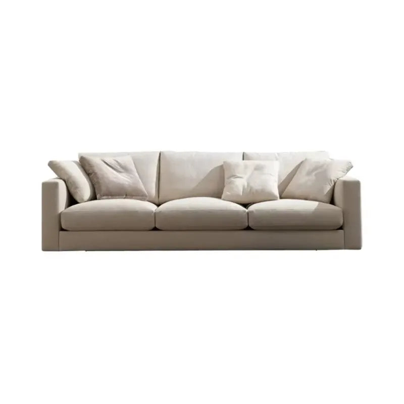 Modern Minimalist White Modular Sectional Sofa Set Fabric Living Room Furniture European Simple Design Cooling Foam Special