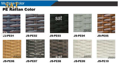 -Modern Day Bed Patio Furniture Hotel Deluxe Teak Rope Garden Sun Lounge Chair Round Aluminum Rattan Wicker Outdoor Day Bed