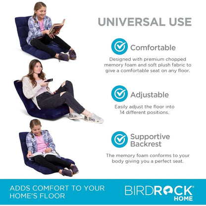 Adjustable Memory Foam Floor Chair for Comfortable Gaming, Reading, and Meditation - Versatile and Ideal for Relaxation