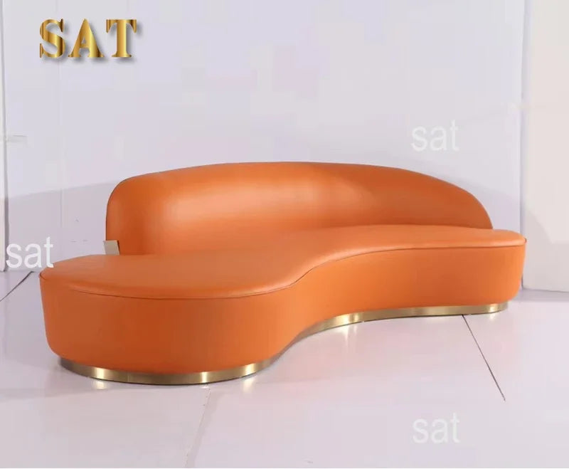 Modern Comfortable Velvet Fabric Couches for Home Luxury Commercial Sofas Set Furniture Couch Living Room Curved 3 Seater Sofa