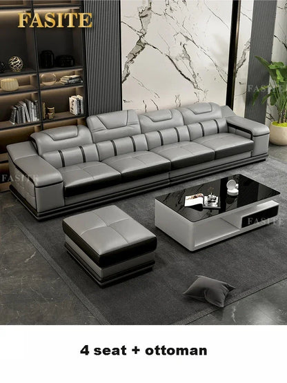 Genuine Leather Sofa Cama Leather Couch Big Sofas Sleeper Sofa Set Living Room Furniture Sofas Modern Sectional Sofa