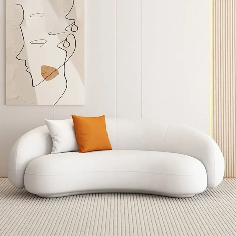 Designer Modern Living Room Sofa Sectional Design Nordic Seater Sofa Curved Creative Nordic Balcony Divano Postmodern Furniture