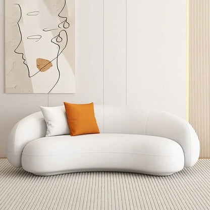 Designer Modern Living Room Sofa Sectional Design Nordic Seater Sofa Curved Creative Nordic Balcony Divano Postmodern Furniture