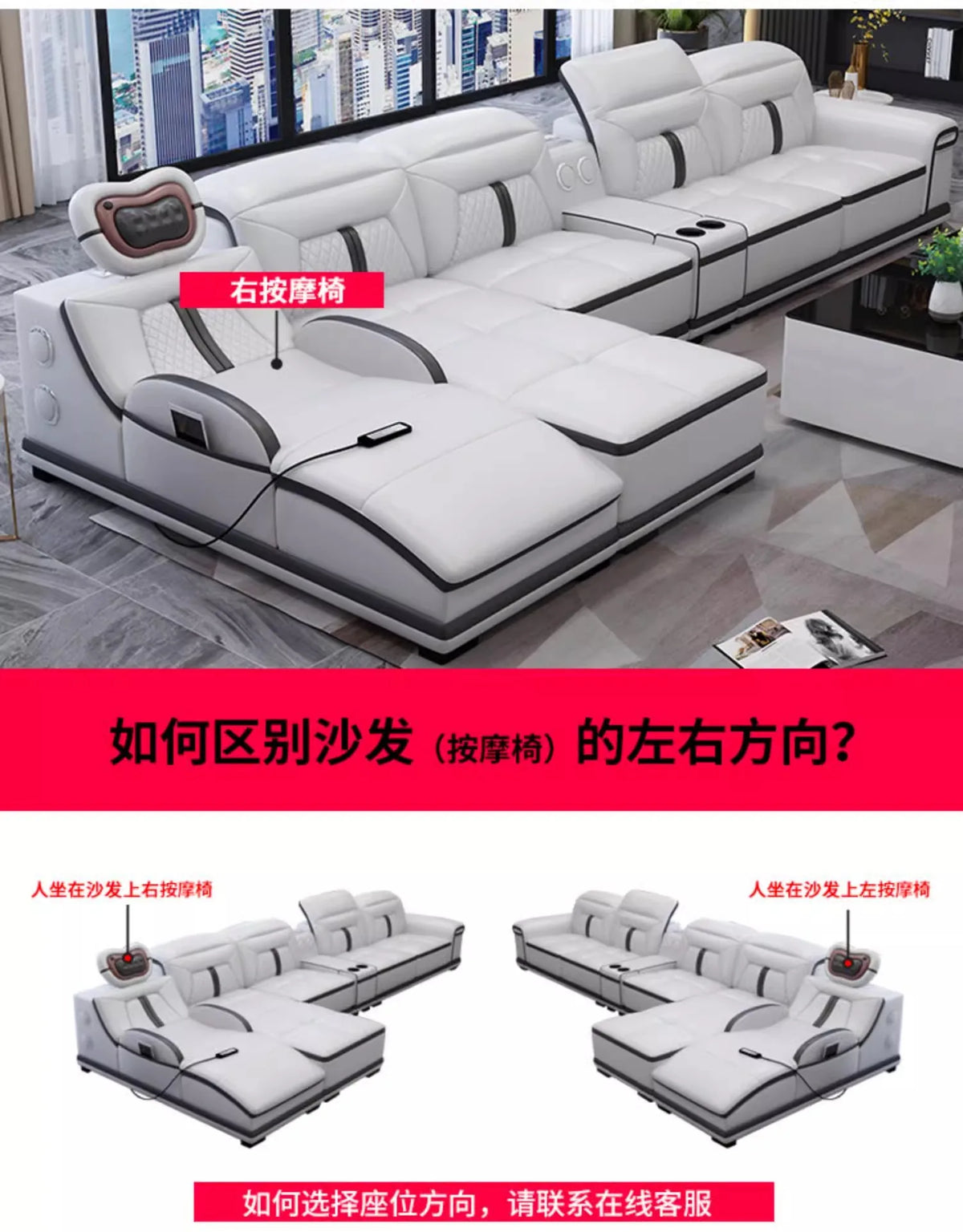 Multifunction Modern Sofas Genuine Leather Minimalist Electric Apartment Living Room Sofas Massage Comfortable Muebles Furniture