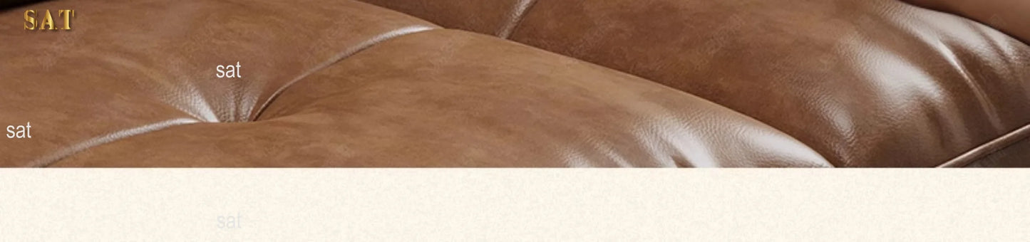 Minimalist Brown Sleep Sofa Faux Leather Designer Loveseat Lazy Sofa Couch Cloud Divano Da Soggiorno Living Room Furniture