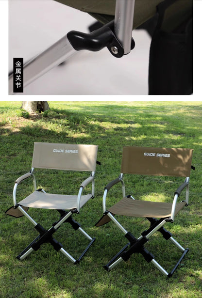 Folding Chairs for Outdoor Garden Chair Camping Aluminum Chair with Back Camping Chair Recreational Self-driving Outdoor Beach