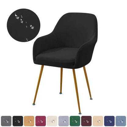 1/2pcs Elastic High Arm Chair Cover Water Repellent Short Back Seat Cover Stretch Dining Chair Slipcover Kitchen Hotel Wedding