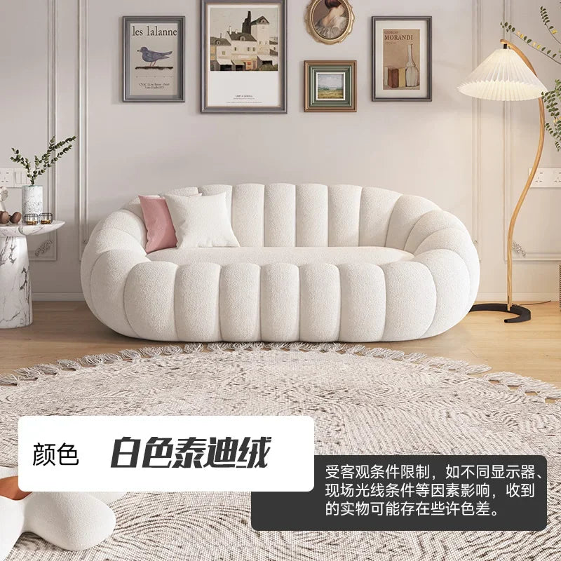 Cloud Sofa Plush Pumpkin Sofa Combination Soft And Comfortable Modern Living Room Sofa Suite Apartment Home Decoration Furniture
