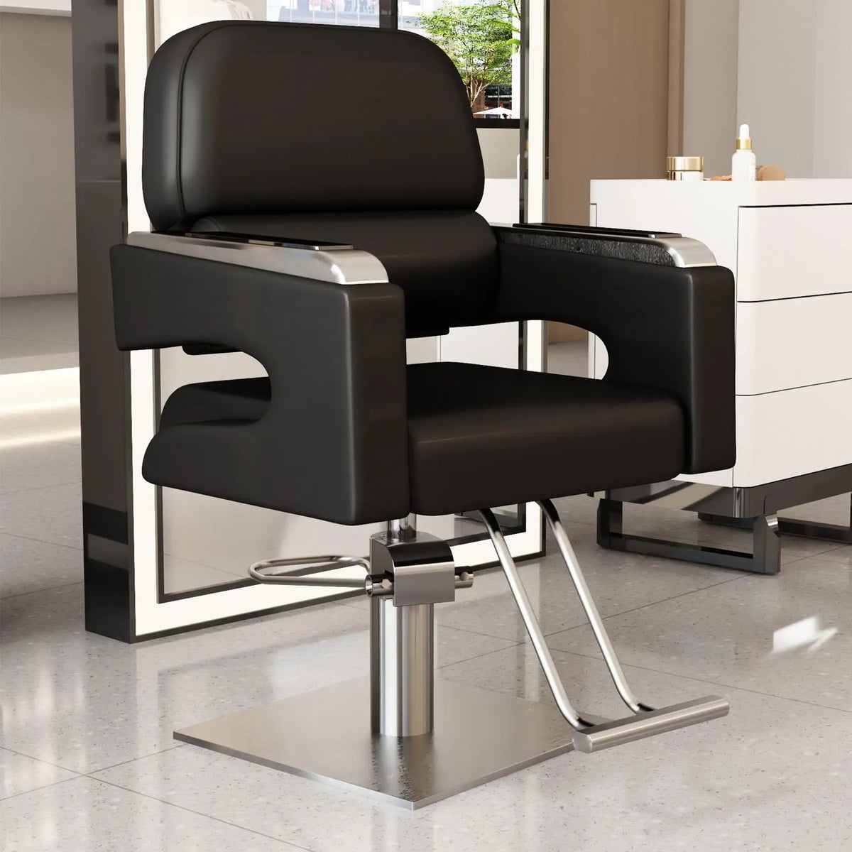 Creative Luxury Barber Chairs Modern Simple Style Minimalist Salon Chairs Space Saving Italian Friseurstuhl Salon Furniture