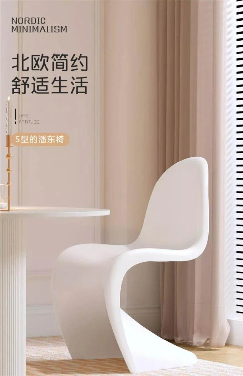 Acrylic transparent chair simple household light luxury high-end dining table chair makeup chair Pan Dong chair