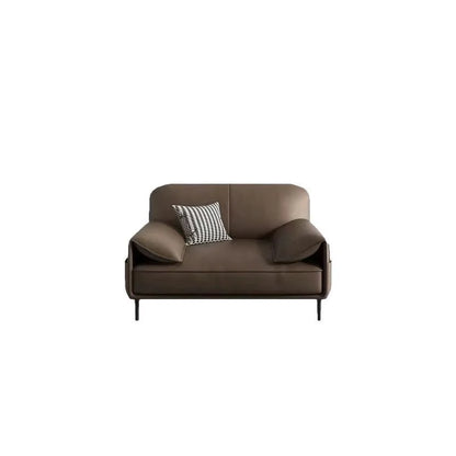 Simple Modern Office Sofa Coffee Table Set Luxury Genuine Leather Three-Seater for Business Meeting Reception Living Room Hotel