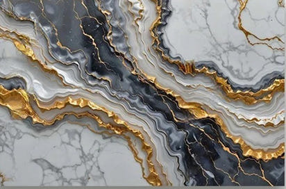Custom Modern Abstract Marble Wallpaper Mural 3D Wallcoverings Elegant Wall Art Decor Background for Living Room Bedroom Office