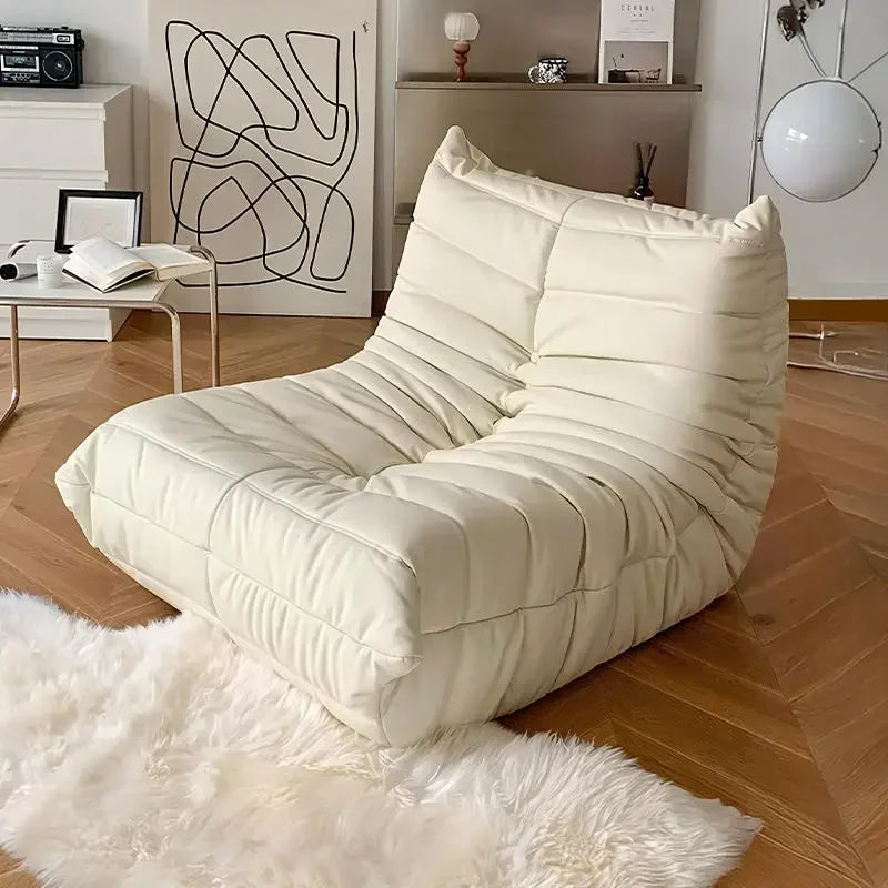 Single Sofa Caterpillar Sofa Balcony Leisure Bedroom Living Room Lie Down or Sleep Lazy Sofa Single Deck Chair