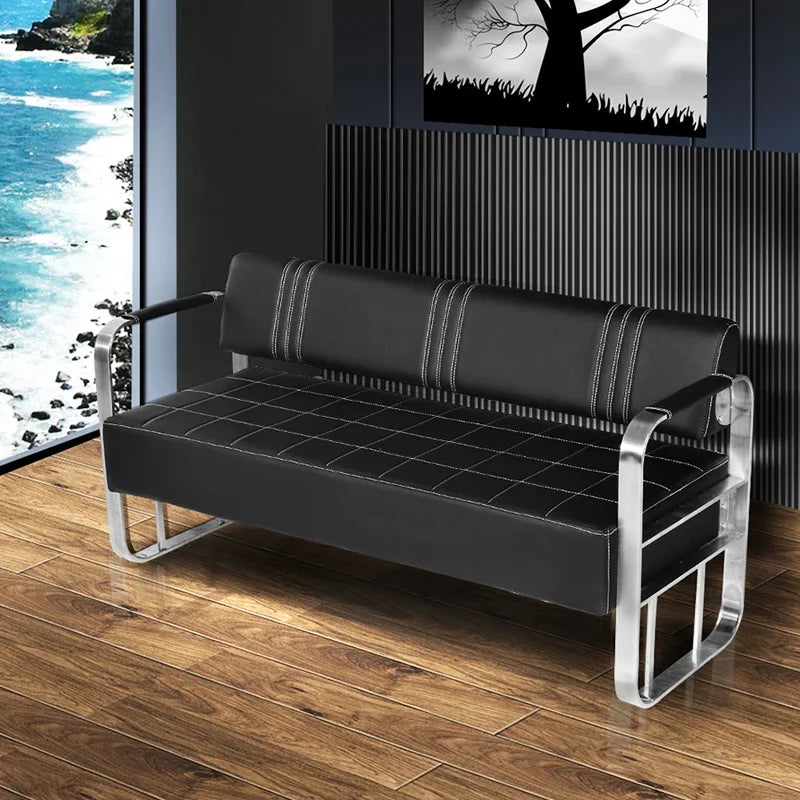 Barber Shop Sofa Waiting Chair Simple Modern Nordic Double Studio Salon Sofa