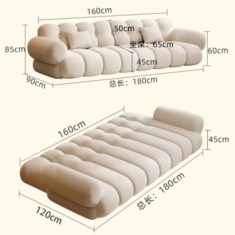 Lazy Luxury Living Room Sofa Classic Gaming Adults Cushion Sofa Double Apartment Meuble De Salon Home Furniture Accessories