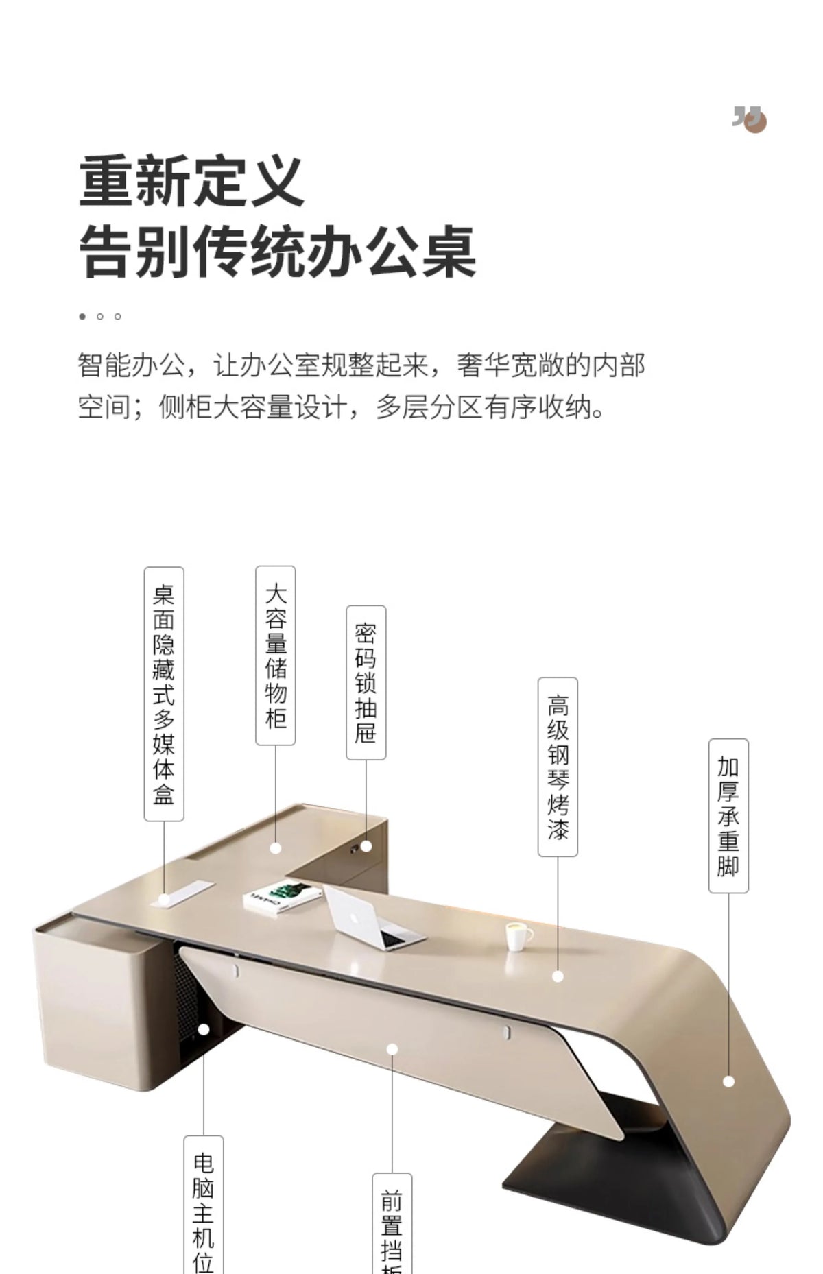 luxury L-shaped Boss Office Desk Modern Organizer Inventory Computer Desk Minimalist European Escritorio Oficina Furniture home