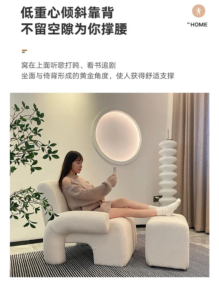 Makeup Designer Living Room Chairs Nordic Salon Sofa Arm Relax Bedroom Living Room Chairs Reading Girl Sillon
