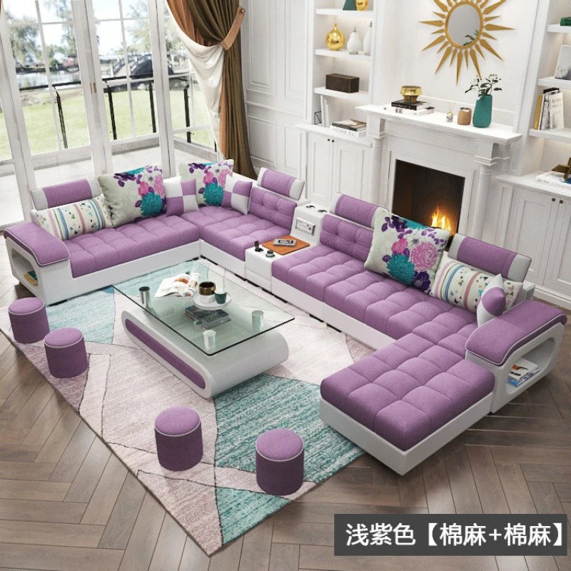 Luxury Minimalist Sofa Multifonction Sectional Storage Massage Sofa Modern Living Room Muebles Para El Hogar Home Furniture