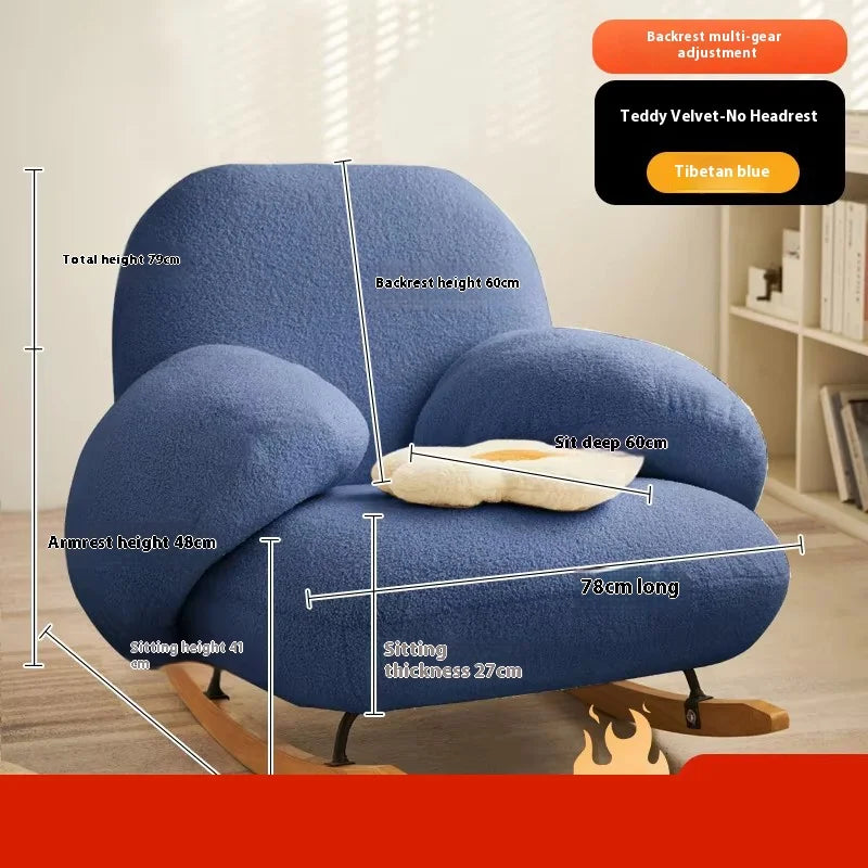 Modern Ergonomic White Chairs Minimalist Living Room Recliner Lounge Chairs Floor Bedroom Articulos Para El Hogar Home Decor