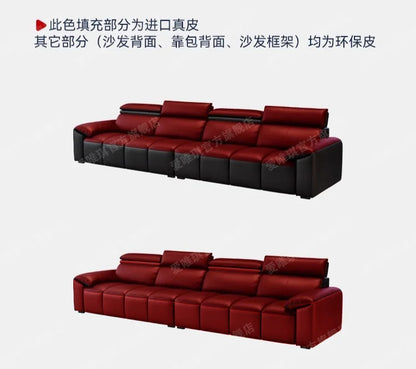 custom. [9633 People Favorited] Aiweiqi Simple Modern Genuine Leather Sofa Living Room, Suitable Large and Small Spaces,
