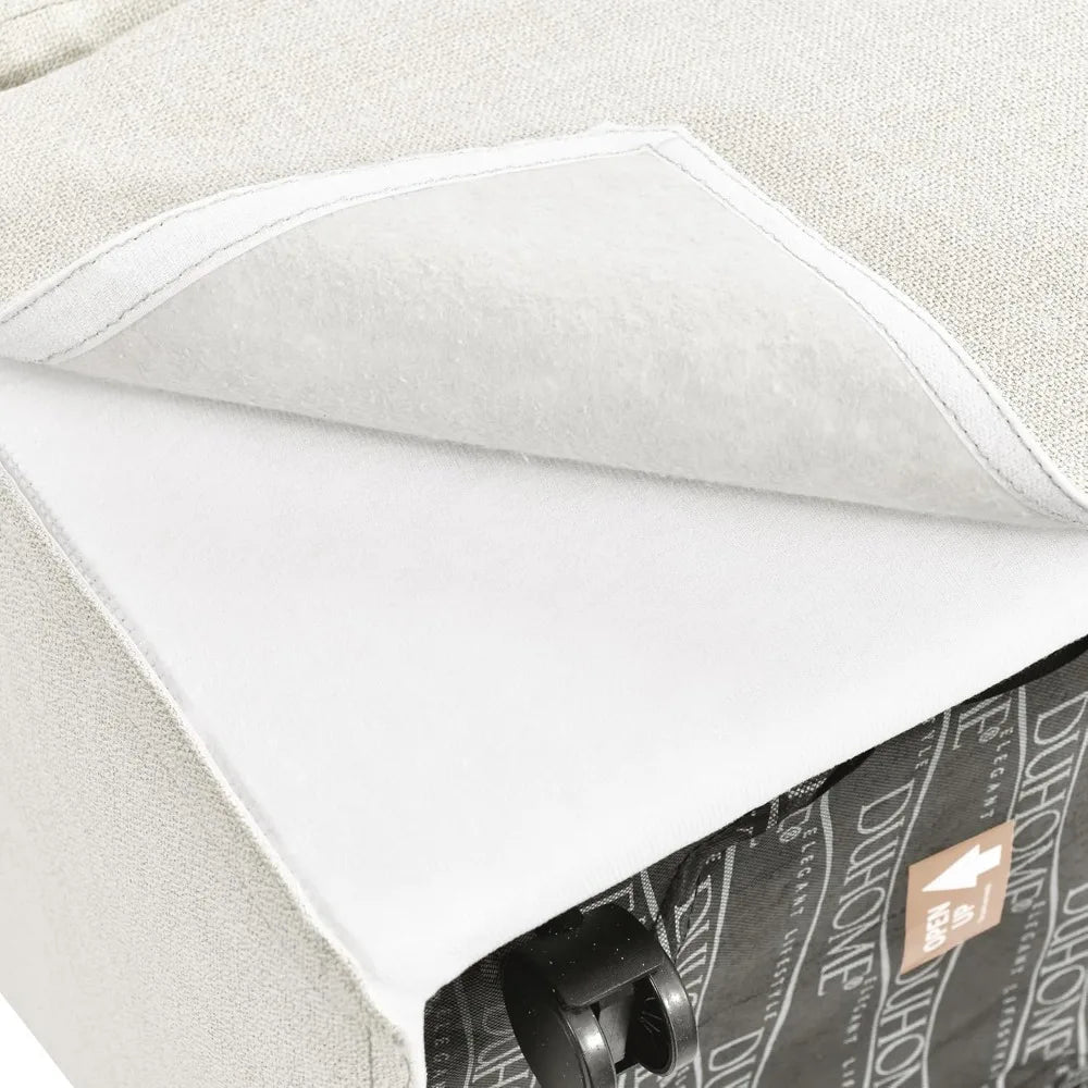 Upholstered Dining Chair,Linen Accent Chair for Living Room,Single Sofa with 4 Casters,Upholstered Armchair for Bedroom Reading