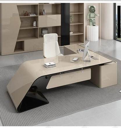 Luxury European Office Desk Wooden Study Computer Gaming Standing Office Desk Bedroom Conference Design Ufficio Home Furniture