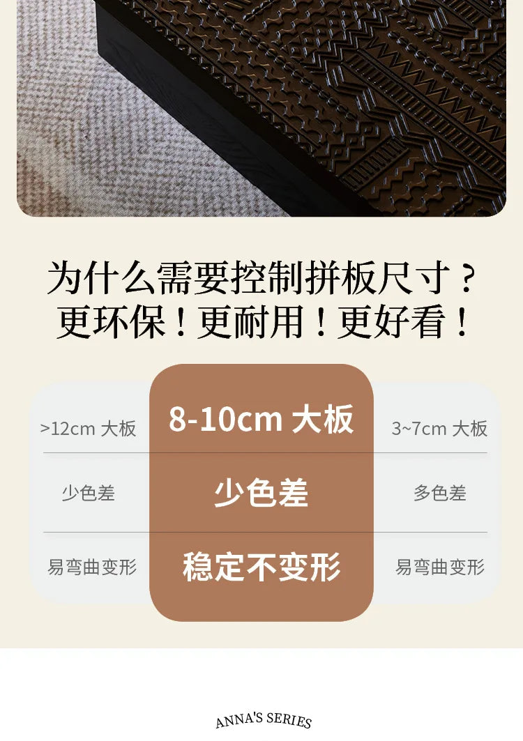 Retro coffee table light luxury high-end sense solid wood carving flower home living room minimalist 1.6 meters high-end