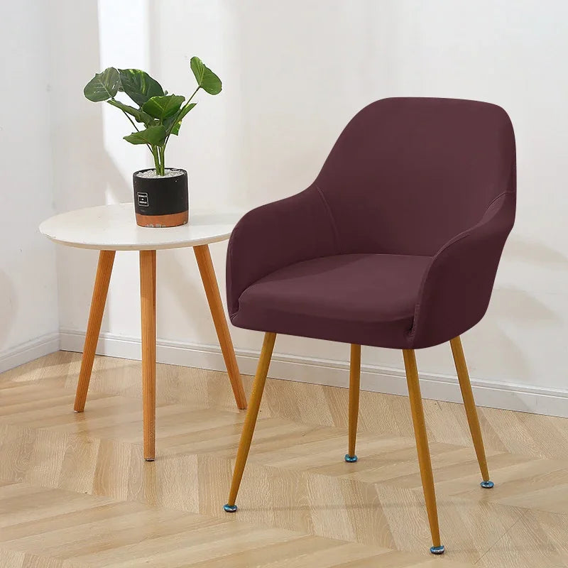 1/2pcs Elastic High Arm Chair Cover Water Repellent Short Back Seat Cover Stretch Dining Chair Slipcover Kitchen Hotel Wedding