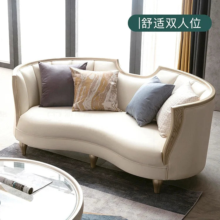 Comfortable Living Room Sofas Lazy Minimalist Leisure Lounge Sofas Italian Synthetic Leather Furniture El Sofá MHSF