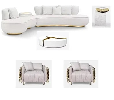 Apartment Hotel Custom Furniture Sofa Home Full Complete Modern Luxury Living Furniture Set