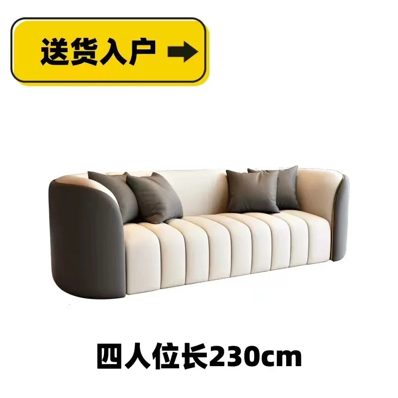 Modern Simple Sofa Designer Lounge Reception Lazy Luxury European Sofa Office Negotiation Aesthetics Divano Trendy Furniture