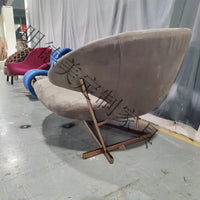 Manta FRP Leisure Batwing Shape Recliner Light Luxury Creative Strange Shape Chaise Longue