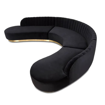 Modern light luxury curved sofa beauty salon reception living room clothing store designer furniture special-shaped sofa
