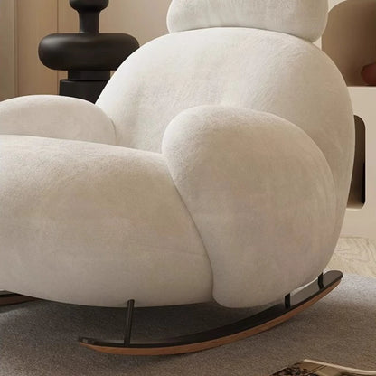 elegant creativity armchair Luxury Design modern comfortable Adult rocking chair balcony fashion mecedora adulto home furniture