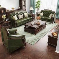 American, leather, sofa, solid wood, furniture, American, corner, sofa