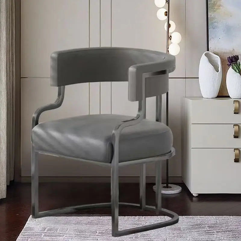 Modern Light Luxury Accent Chair Premium Dining Chair for Salon Reception Office Conference Hotel Lounge Makeup Nail Studio
