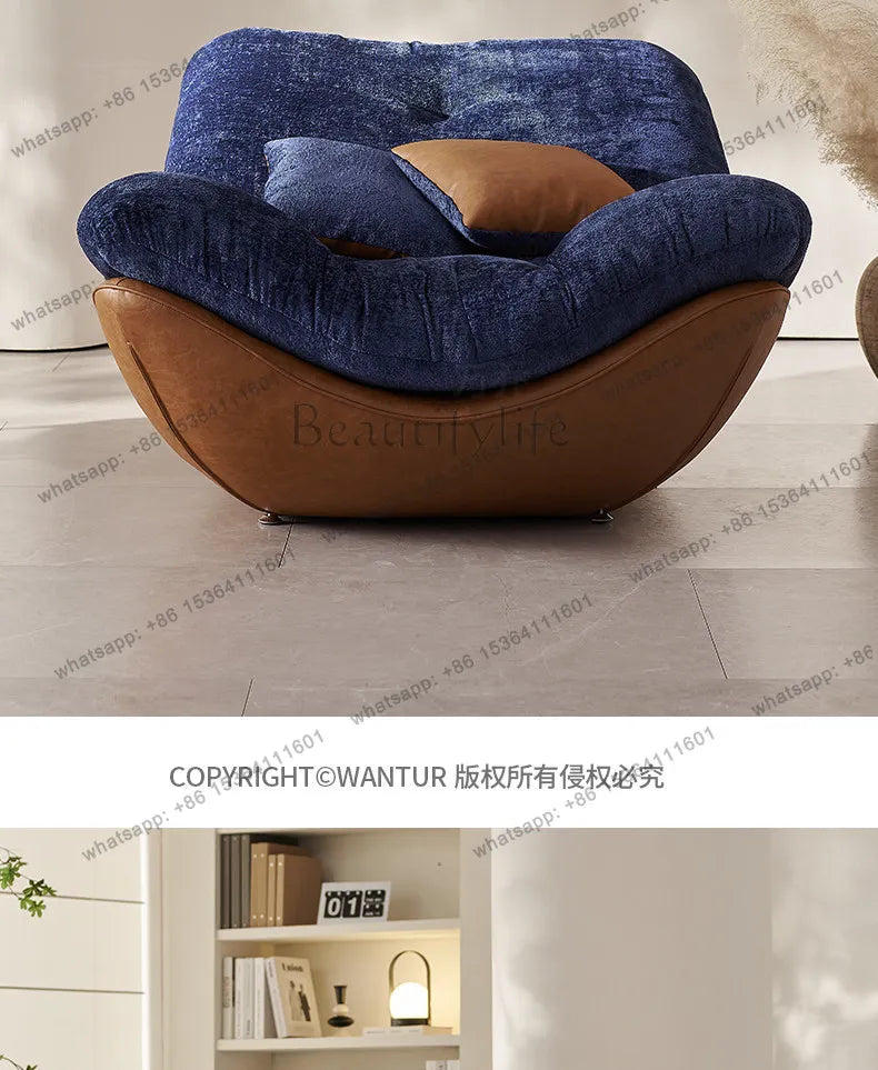 Italian light luxury lazy sofa chair Nordic modern simple style home design leisure chair