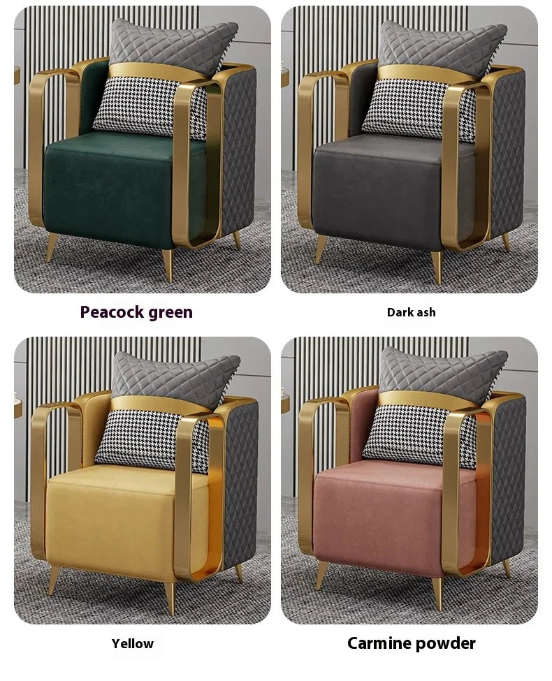 Living Room Single Sofa Dining Chair Victoria Relax Armchair Voven Upholstered Replacement Chairs Booster Nordic Floor Furniture