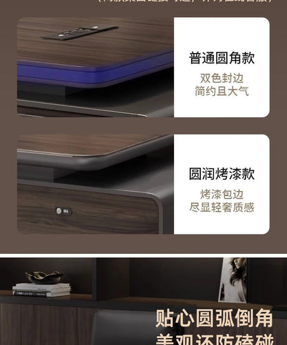 Luxury L Shaped OfficeDesks Home Office Writing Desk Modern Computer Desks With Drawers Mid Century Executive Desk Accessories