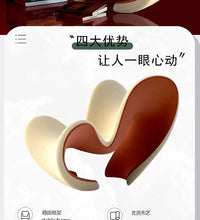 Nordic creative love FRP living room recliner model room special-shaped fabric single chair leisure chair