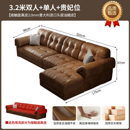 Leather Corner Living Room Sofas Armchair Minimalist Lazy Lounge Living Room Sofas Hallway Designer Muebles Postmodern Furniture
