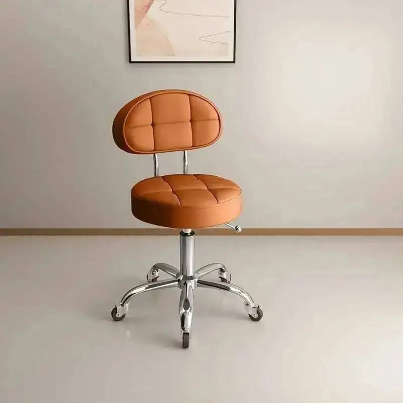 Big work stool hair cutting chair rotating lifting round stool pulley hair salon special beauty stool