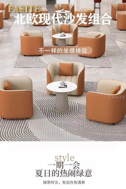 Fashion Simple Internet Celebrity Negotiation Reception Sofa Hotel Business Court Rest Sales Office Sofa Combination